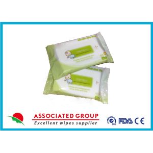 China Portable Unscented Baby Wipes Alcohol Free Non - allergenic For Kids , 10pcs*6 on sale