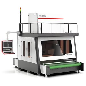 Cheap SCM1800L Large Format CO2 Laser Marking Cutting Machine for Mat Fabric Laser Flower Burning New Condition DXF PLT BMP AI for sale