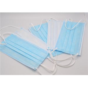 Fluid Resistant 3 Ply Face Mask Nonwoven Multi - Layer Spunbond Meltblown