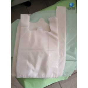 China Biodegradable Plastic T Shirt Bag Compostable 11micron 200mic on sale