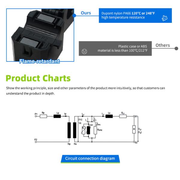 HEYI KCT-16 120A/40mA split core current transformer CL0.5 Meter matching transformer
