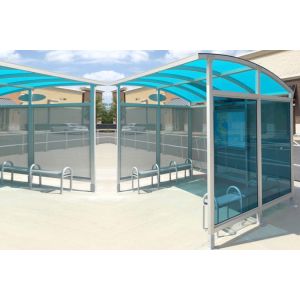 Personalized Stainless Steel Bus Shelter Holistic Design Whole Height 2.5-2.8