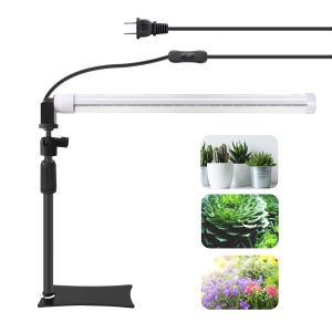 Tabletop LED Grow Light Bar T8 Plant Growing Lamp With Stand For Indoor Plants