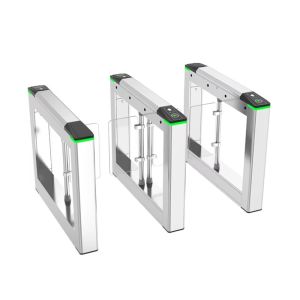 SUS304 Stainless Steel Double-Wing Flap Barrier Turnstile with TTL232 Communicat