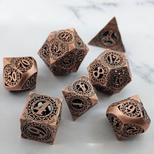 Back To Metal Dice Set Kusalukono Multi Facial COC DND RPG Dice