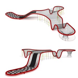 Outdoor Playground Reinforced Polyester Rope Climbing Net For Kids