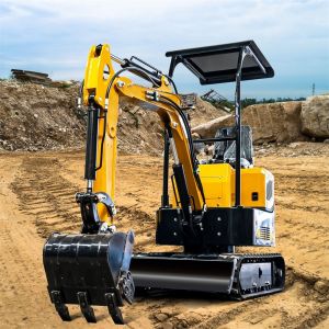 Super Power 1 Ton Mini Excavator Saving Energy Compact Small Digger Machine