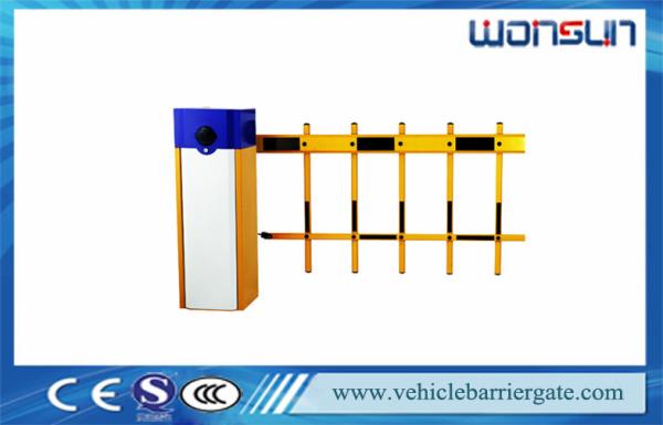 Quality 6 Meter IP44 Automatic Barrier Gate Parking Lot Retractable Barrier Gates With Wire Control wholesale