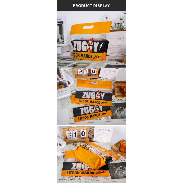 Customized Roasted Chicken Packaging Grease Proof Plastic With Zipper