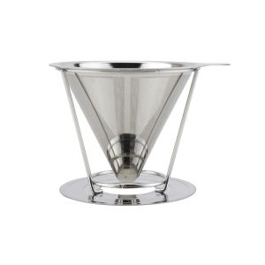 Professional Permanent Pour Over Coffee Dripper With Single Layer Mesh