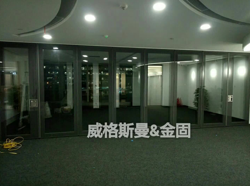 Aluminum Alloy Frame Office Partition Wall Featuring Fireproof Aluminum or