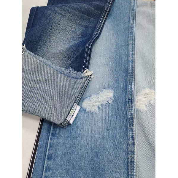 10.9oz Cotton Polyester Rayon Denim Fabric DARK INDIGO 12S For boyfriends Jeans