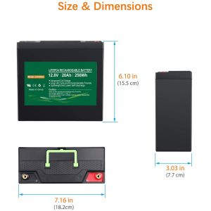 AGM Lithium Phosphate Battery Deep Cycle LiFePO4 Lead Acid Replacement