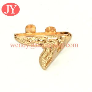 jiayang Factory direct skirt collar metal gold end end tips metal corner