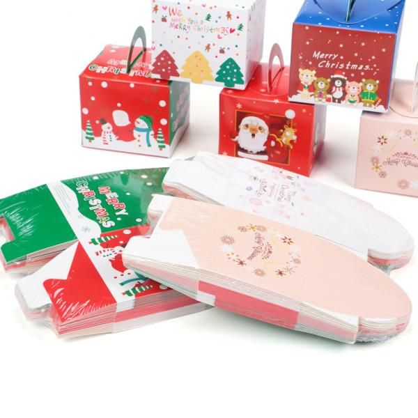 Quality White Cardboard Fancy Christmas Packaging Boxes For Apple And Socks wholesale