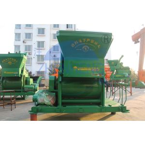 Building Mobile Concrete Mixer Truck, Green Mini Electrical JS1000 Concrete