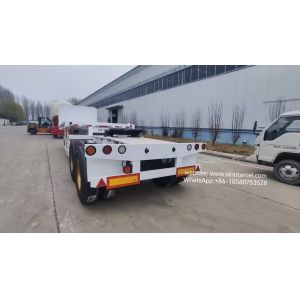 12 Wheels 12.00R25 Superlink Trailers Double Trailer For 20ft And 40ft Container