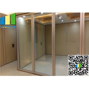 Sliding Aluminum Glass Partition Wall , 10mm Tempered Glass Wall Partition