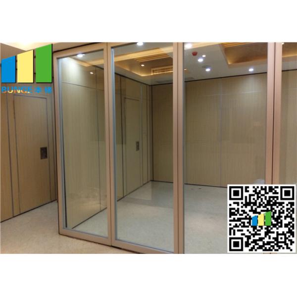 Quality Sliding Aluminum Glass Partition Wall , 10mm Tempered Glass Wall Partition wholesale