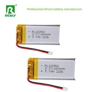 Lithium Battery Cell LP602560 3.7v 4.2v 1000mAh Rechargeable Lipolymer Batteries