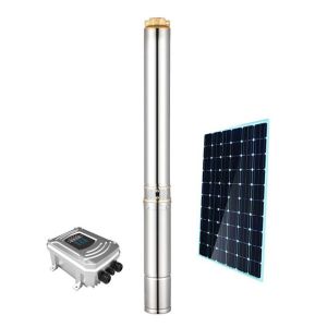China Solar Panel Submersible Deep Well Water Pump DC Brushless Stainless Steel For Farm on sale