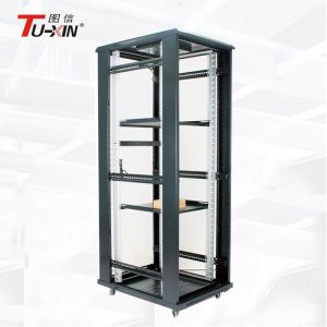 Indoor Network Equipment Rack Colded Rolled Steel , Floor Standing Secure Server