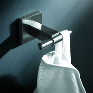China Bathroom Double Towel Hook Sus304 Stainless Steel Robe Towel Holder Heavy Duty on sale