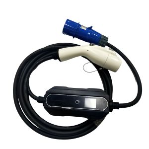 GB/T20234 Standard EV Portable Charger 1 Phase With CEE 3Pin Blue Charging Plug