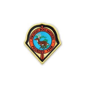 Merrowed Velcro Embroidered Patches , Clothing Badges Patches For Hunting Event