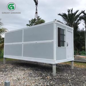 Folding Prefab Site Office Container House With Polyurethane Foam Wall