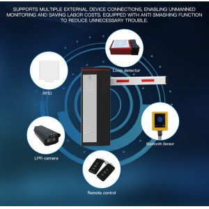 HCW Parking Barrier Gate with 3 Million Cycles Lifespan 1 Year Warranty and 340