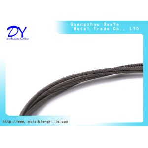 Enhanced Fixed Invisible Grille Systems Stainless Steel Wire With Centre Support