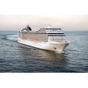 Cheap Customized Design Wooden Model Boats With MSC Magnifica Cruise Ship Shaped for sale