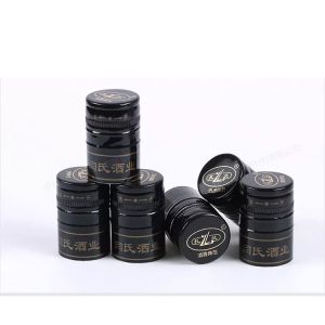 Non Refillable Bottle Stopper Aluminum Cover Lids With Colorful Ropp Wine Caps