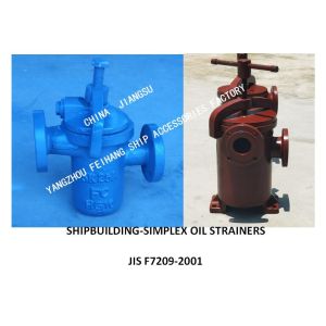 JIS F7209-2001 SHIPBUILDING-SIMPLEX OIL STRAINERS，FLANGE CAST IRON SINGLE OIL