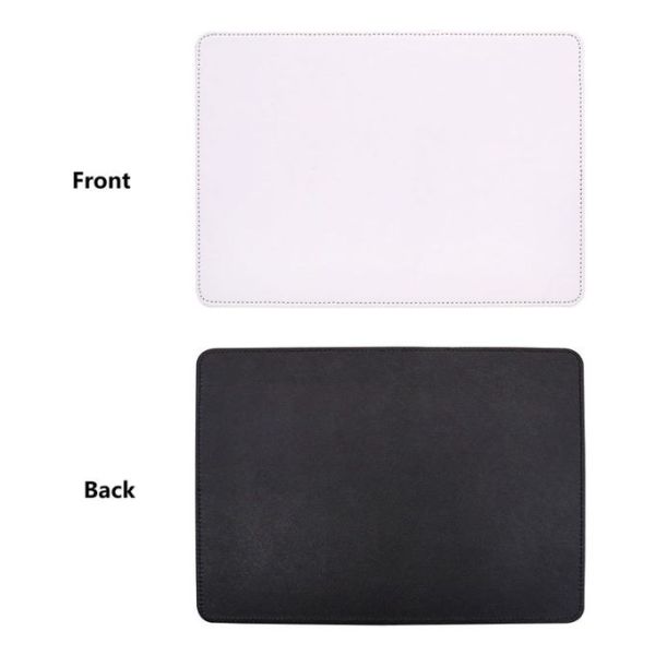 Custom Rectangular Pu Leather Sublimation Blank Placemat