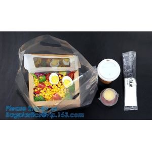 fast food bags, Clear Resealable Resealable Bakery Cookie Candy Poly Cellophane