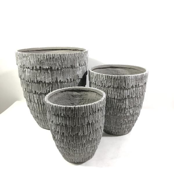 Quality Frost Resistant GRC Planter Pots Waterproof Fireproof Flower Planters Pots For Indoor And Outdoor wholesale