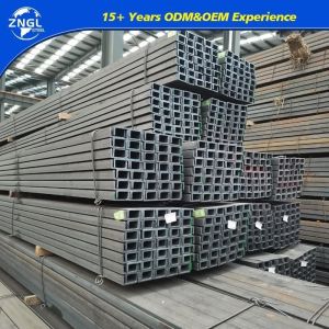 China Carbon Steel U Channel with Black Galvanized Finish Ss400 A36 S235jr S275jr Q235 Q345 on sale