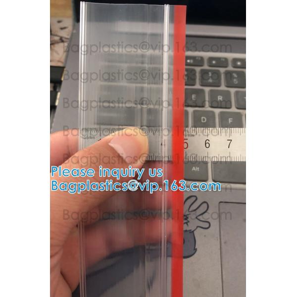 Vacuum String Horizontal Slider Flange Press Waterproof Easy Tear Zipper Slider