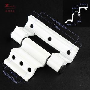 86mm Length Aluminium Alloy Pivot Hinge in Modern Design for Black Aluminium