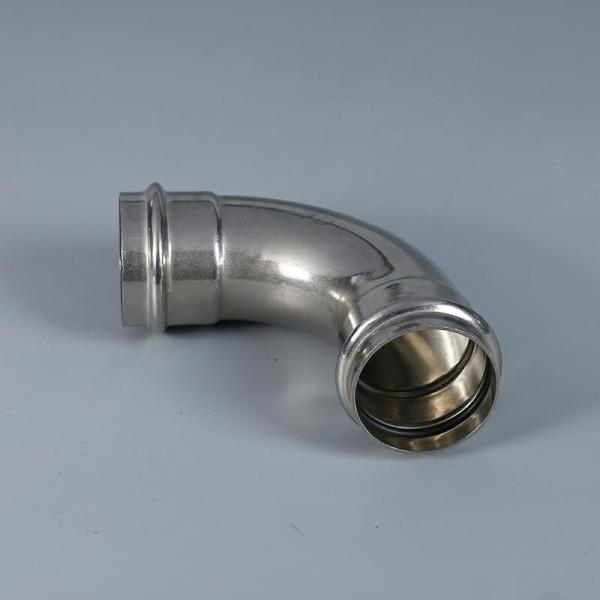 Nickel White Forged Pipe Fittings Equal Diameter 90 Degree Elbow