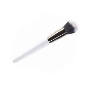 Single Duo Fibre Buffer Makeup Brush With Synthetic Hair And Wooden Handle