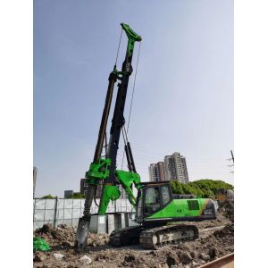 110KN Main Winch Pull Force KR125A Rotary Piling Rig For 37m Interlocking Kelly
