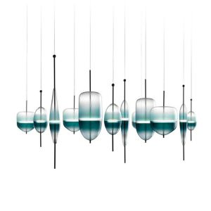 Cheap Modern Designer Stair Led Acrylic Pendant Lighting Chandeliers for sale