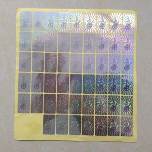 Cheap CMYK printing color hologram label, silver laser label, 3D label, cheap label printing, china printing company for sale