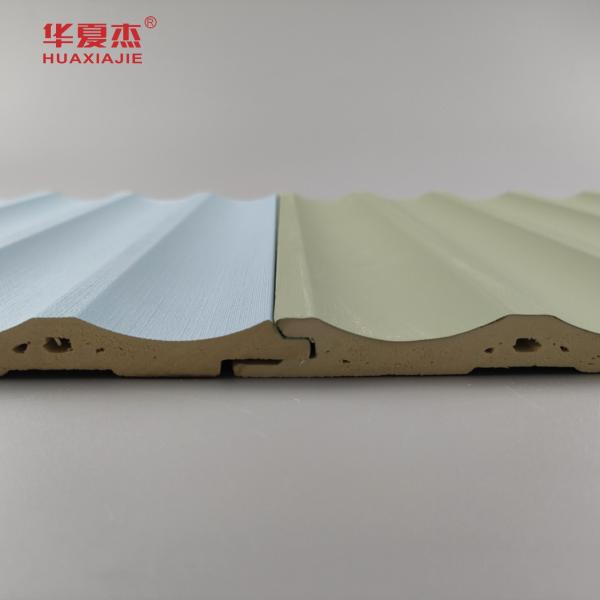Quality Laminated Wpc Wall Panel Fluted Pvc Panel Green Blue Building Decoration wholesale