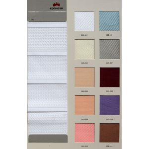 Modern Double Layer beige Fabric Roller Blinds Shangri-la blind For Office Home