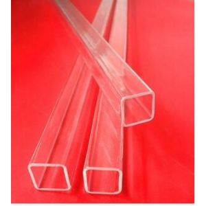 Cheap quartz tube transparent square quartz glass tube cuboid quartz tube rectangular quartz pipe for sale