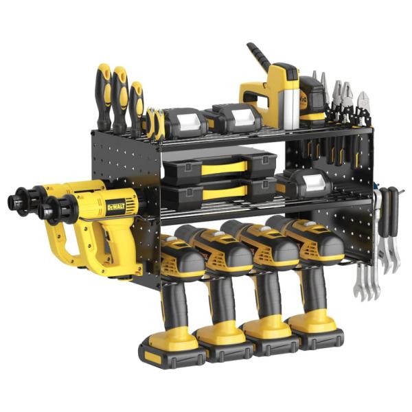 Quality Stylish Cordless Drill Tool Holder Organization Storage Rack for Pegboard Power Tools wholesale